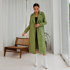 Women's Woolen Coat mid-length Loose Over-the-knee Woolen Coat