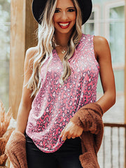 European And American Casual Sleeveless Loose T-shirt