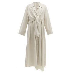 Lapel trench coat