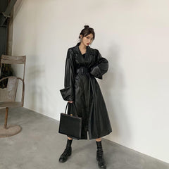 Autumn And Winter Women's Leather Clothing