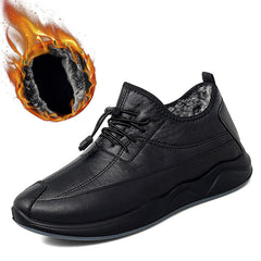 Plus Velvet Casual Men's Shoes Fashion Warm And Durable Shoes For The Elderly