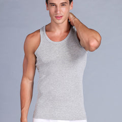 Stretch vest plus size I-shaped white male vest