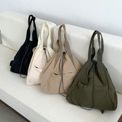 Women's Casual Korean Version Drawstring Tote Bag