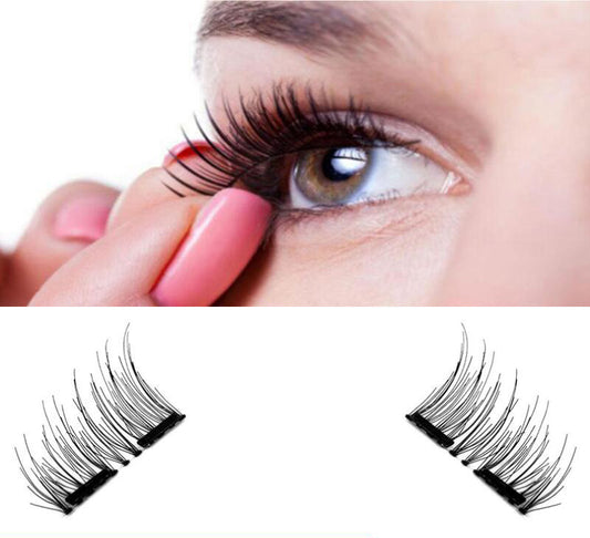 False Eyelashes 6D Magnetic Eye Lashes Double Magnet Fake EyeLashes Hand Made Strip Lashes cilios posticos