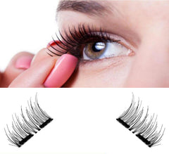 False Eyelashes 6D Magnetic Eye Lashes Double Magnet Fake EyeLashes Hand Made Strip Lashes cilios posticos