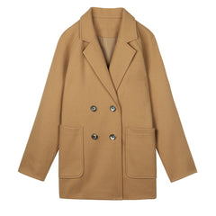 Temperament Woolen Coat Trench Coat