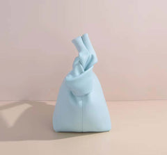 Women's soft leather cloud dumpling knot handbag - view 3