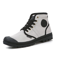 Casual High-Top Lace-Up Canvas Shoes Men's Shoes