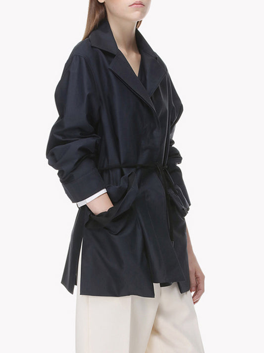 Han Luojia Plus Size Women's Fat Mm Windbreaker Design Is Loose And Thin, Fashionable And Western Style Spring