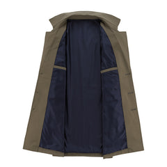 Men's Jacket Coat Casual Windbreaker Men's Casual Long Lapel Coat