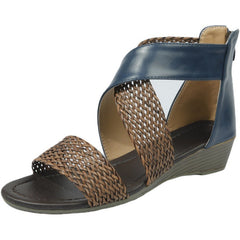 Hollow Braided Strap Ladies Sandals Open Toe Wedge Sandals