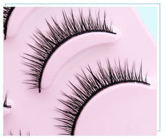 Natural Short Cross False Eyelashes Handmade Fake Eye Lashes Makeup