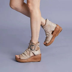Women's Shoes  Wedge Sandals Platform Fish Mouth Sandals