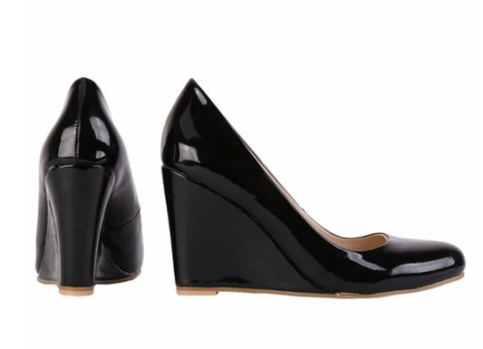 Women's Pumps Shoes Wedge Heels Pointed Toe