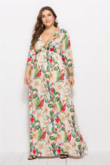 European And American Print Sexy Long Skirt