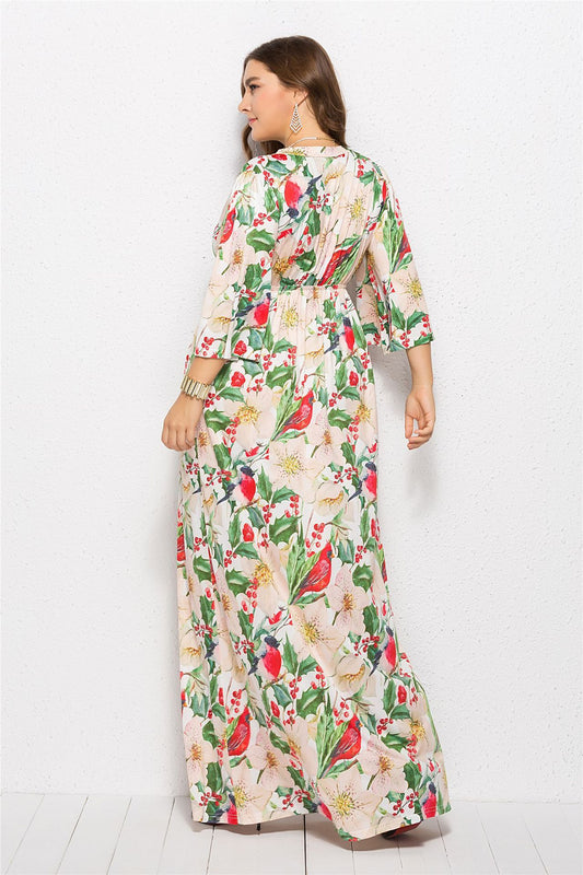 European And American Print Sexy Long Skirt