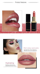 Shiny Metallic Lipstick Pearlescent Color Temperature Change Lipstick Gilt Lipsticks