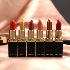 Shiny Metallic Lipstick Pearlescent Color Temperature Change Lipstick Gilt Lipsticks