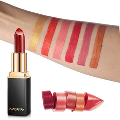 Shiny Metallic Lipstick Pearlescent Color Temperature Change Lipstick Gilt Lipsticks