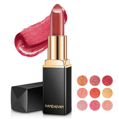 Shiny Metallic Lipstick Pearlescent Color Temperature Change Lipstick Gilt Lipsticks