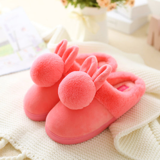 Children'S Cotton Slippers Autumn And Winter Indoor Ball To Keep Warm Girls Cotton Slippers
