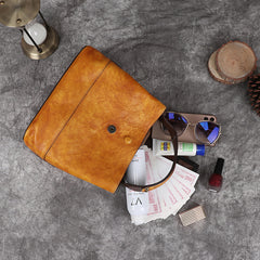 Women's retro handmade leather bag - view 2