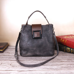 Women's retro handmade leather bag - view 5