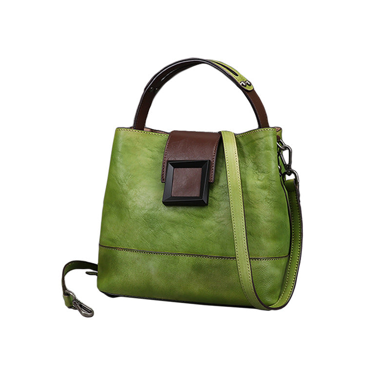 Women's retro handmade leather bag - view 3