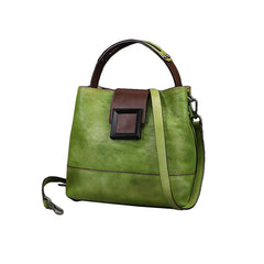 Women's retro handmade leather bag - view 3