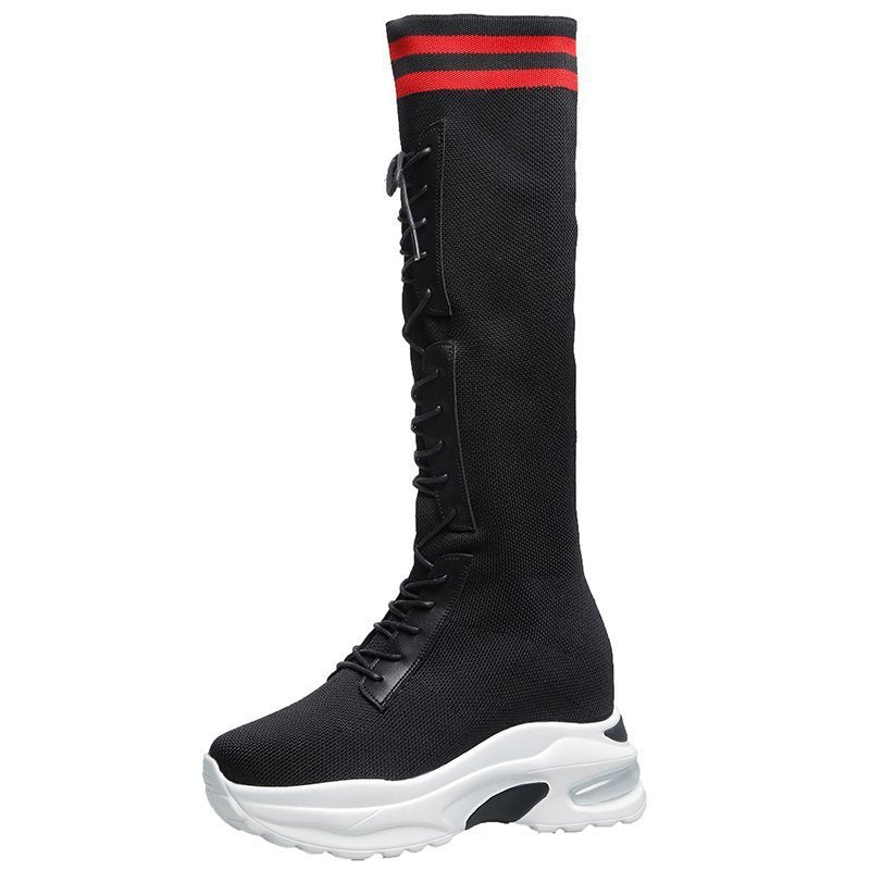 Breathable Lace-up Women's Boots
