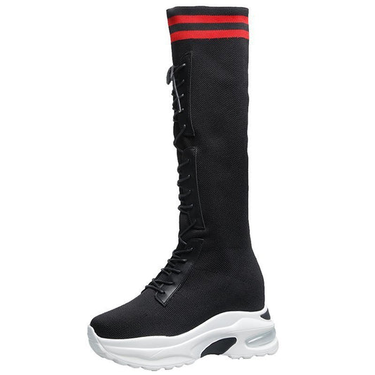 Breathable Lace-up Women's Boots