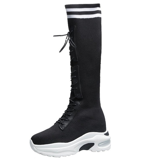 Breathable Lace-up Women's Boots