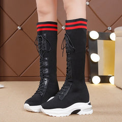 Breathable Lace-up Women's Boots