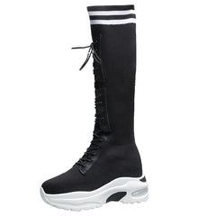 Breathable Lace-up Women's Boots