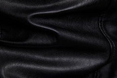 Men's stand collar washed PU leather motorcycle jacket - view 3
