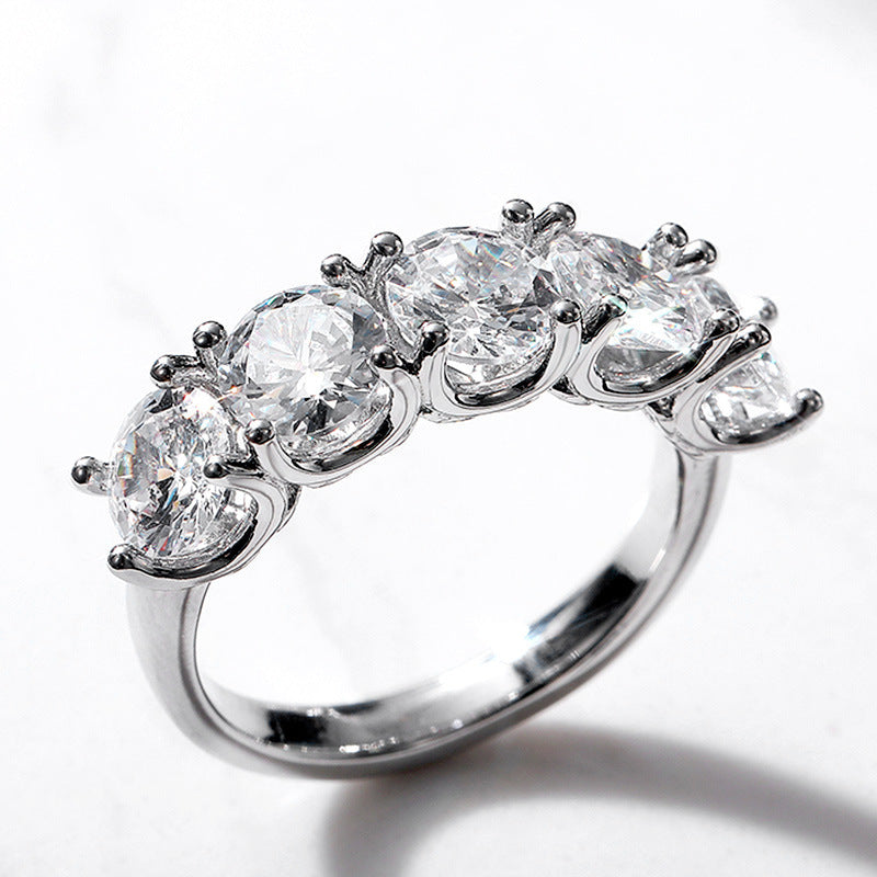 Zircon Diamond Ring