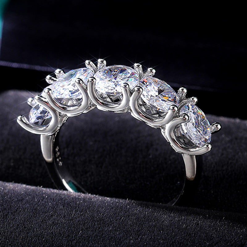 Zircon Diamond Ring