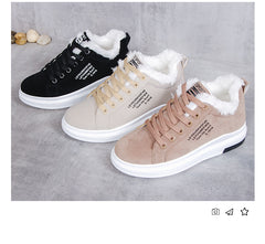 Winter Junior High School Students Leather Leisure Casual Flat Bottom Leisure