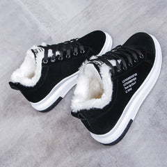 Winter Junior High School Students Leather Leisure Casual Flat Bottom Leisure