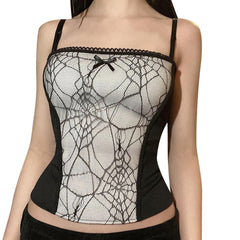 Spider webTank Tops  Kawaii Tank Tops Gothic Tank Top