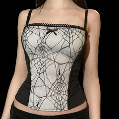 Spider webTank Tops  Kawaii Tank Tops Gothic Tank Top