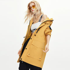 Windbreaker Mid-length European Style Small Handsome Overalls