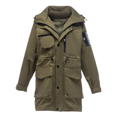 Windbreaker Mid-length European Style Small Handsome Overalls