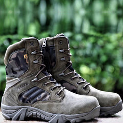 Delta Training Boots Mountaineering Combat Tactical Boots Special Forces Cowhide