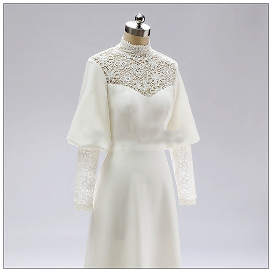 Mid-length Retro Republican Style Photo British Simple Light Wedding Dress Skirt