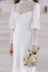 Mid-length Retro Republican Style Photo British Simple Light Wedding Dress Skirt