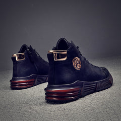 Martin Boots Men's Autumn And Winter New High-top Sneakers Plus Velvet Warm Cotton Shoes