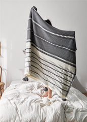 Nordic Cotton Wool Blanket Napping Blanket Cover Blanket