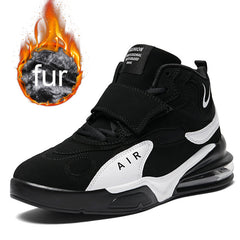 Men Winter Air-Cushion Boots Man Leather Sneakers