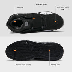 Men Winter Air-Cushion Boots Man Leather Sneakers